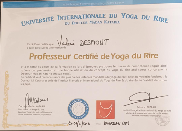 certification yoga du rire